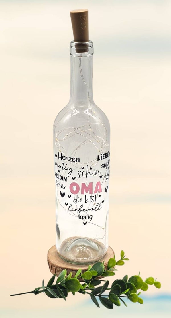 LED Flasche - Oma