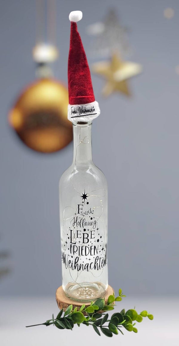 LED Flasche - Freude & Hoffnung