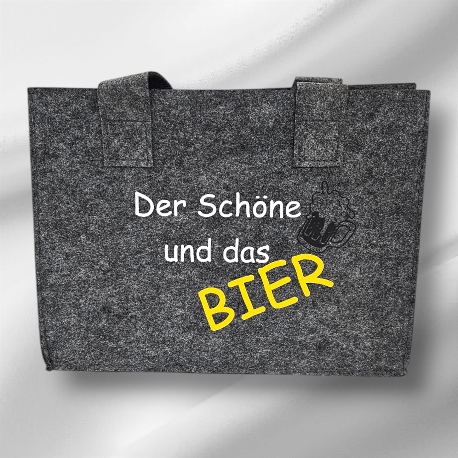 Filztasche - Der Schöne und das Bier