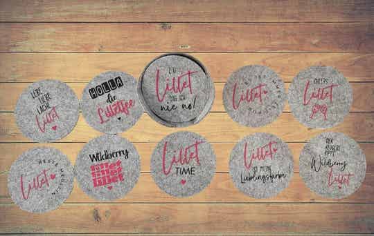 Filzuntersetzer - Lillet