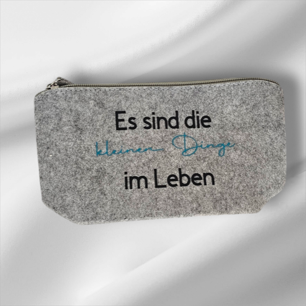 Filzkulturbeutel - Es sind die kleinen Dinge im Leben