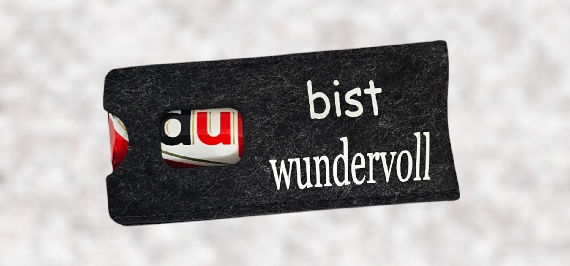 Filztäschchen - bist wundervoll