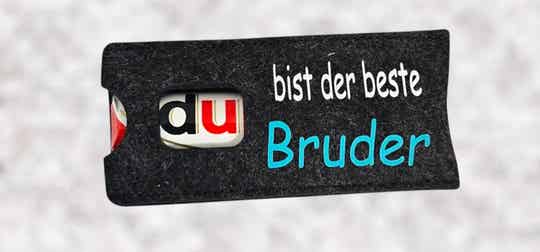 Filztäschchen - bist der beste Bruder