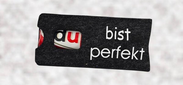 Filztäschchen - bist perfekt