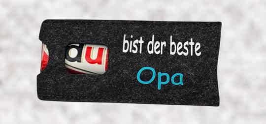 Filztäschchen - bist der beste Opa
