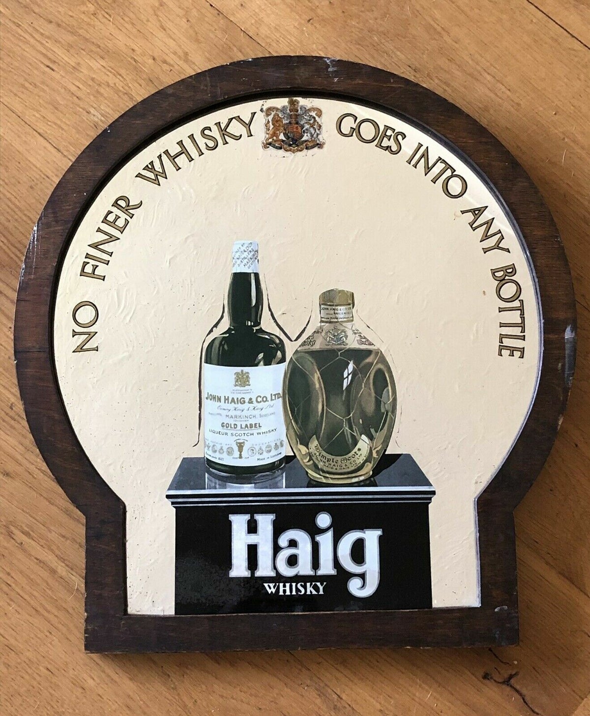 Original Vintage Haig Whisky Mirror | Devon Vintage Interiors