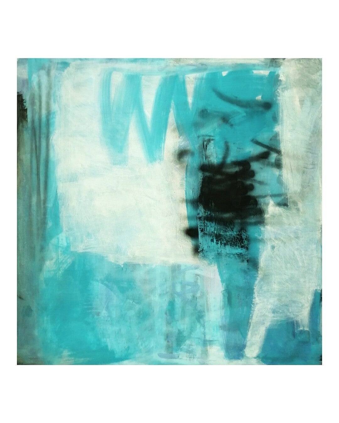 Abstract figurative painting 100x100cm (SOLD) 