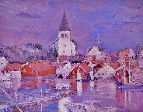 Cityscape Sweden Skärhamn 80 x60 cm (SOLD) 