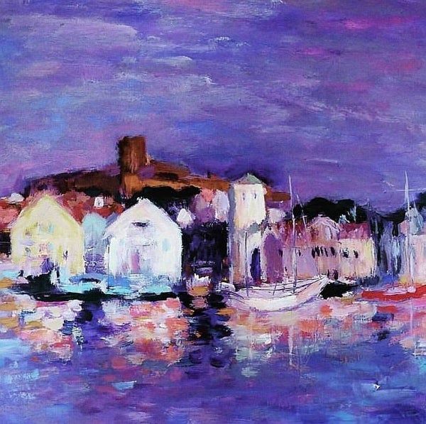 Cityscape Sweden Marstrand 50 x50 cm  (SOLD) 
