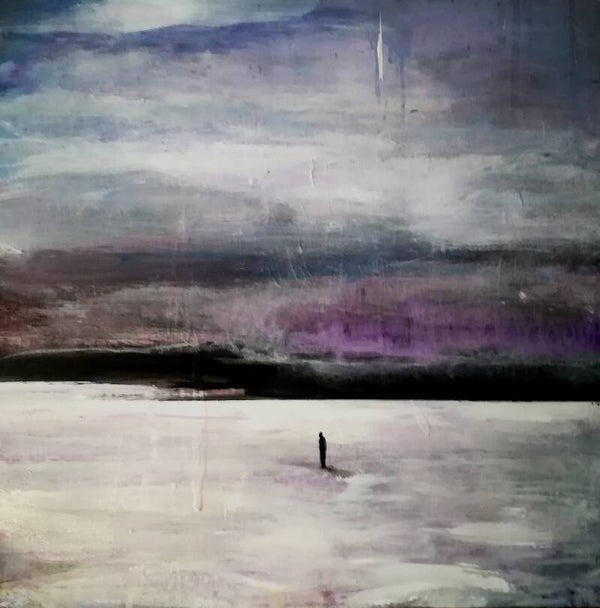 Abstract figurative painting 50 x50 cm