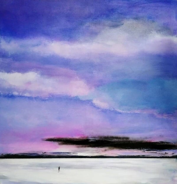 Dreamy landscape 100x 100 cm  (SOLD) 