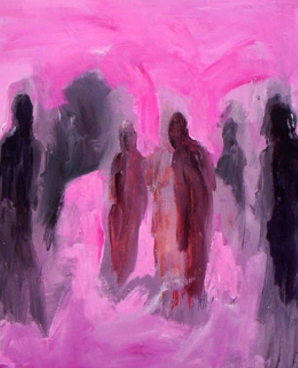 Abstract figurative painting  120x90 cm (SOLD)