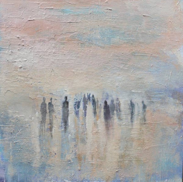 Abstract  figurative painting 100 x 100 cm (SOLD) 