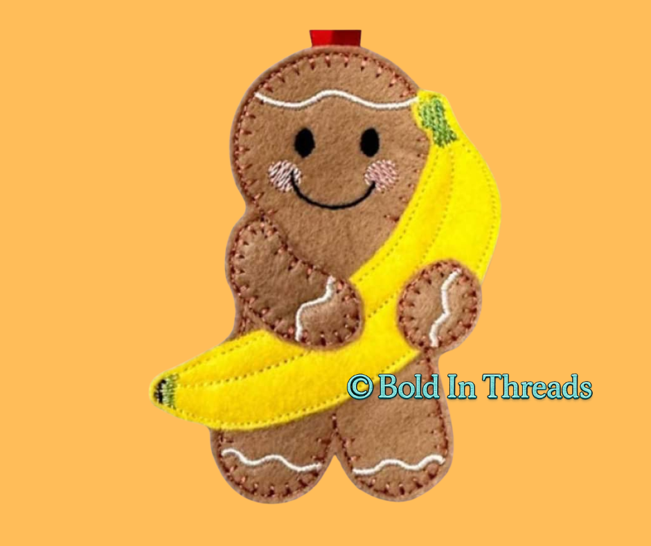 Banana Gingerbread Man - Funny Handmade Banana Lover Gift