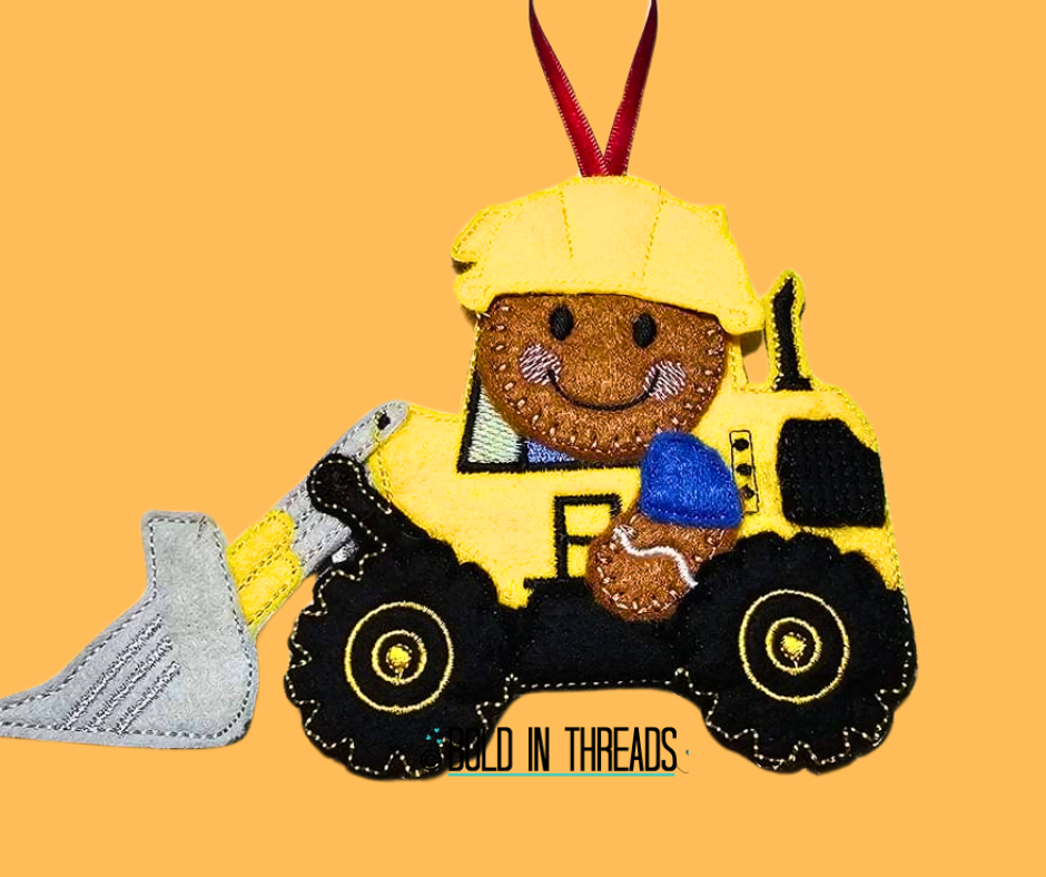 Road Worker Gingerbread Decoration