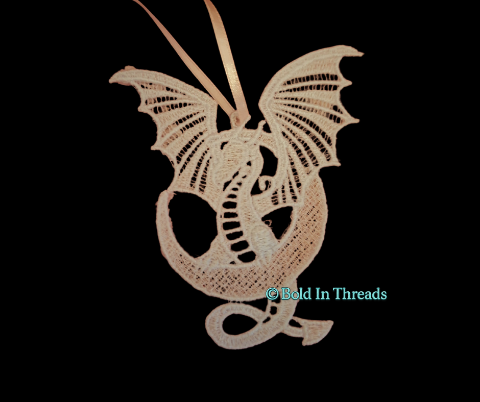Free Standing Lace Guardian Dragon