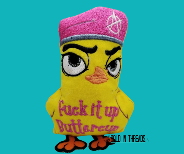 Fuck It Up Buttercup Naughty Duck Plush 14+