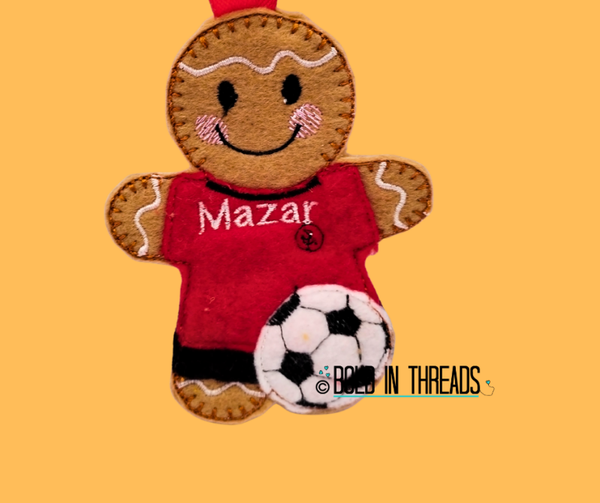 Footballer Gingerbread Decoration
