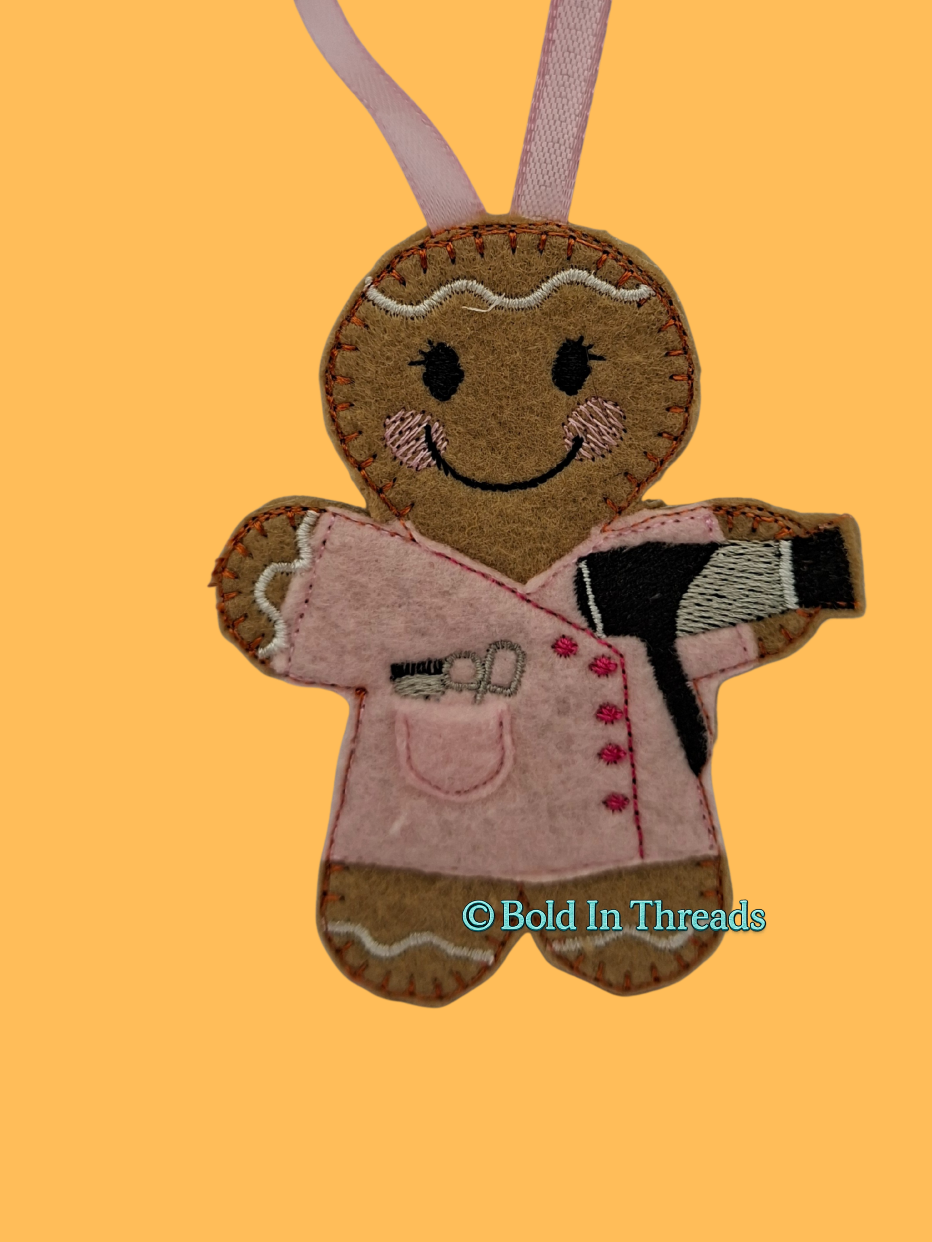 Hairdresser Gingerbread - Funny Handmade Gift for Hairdressers