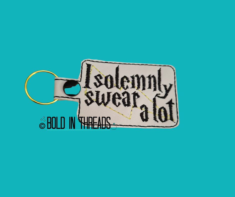 I Solemnly Swear A Lot Keyring