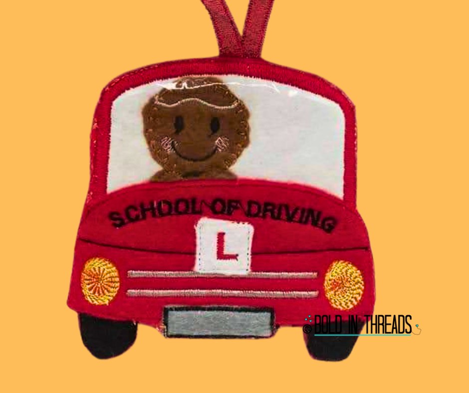 Driving Instructor & Learner Driver Gingerbread Decoration