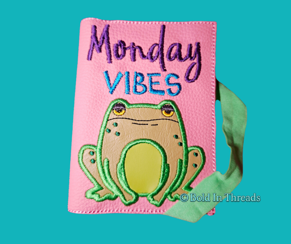Monday Vibes - Funny Frog A6 Notebook