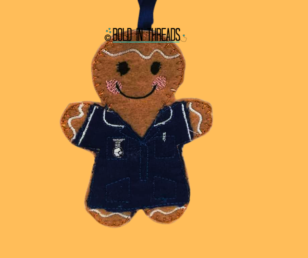 Nurse / Carer Gingerbread Decoration.