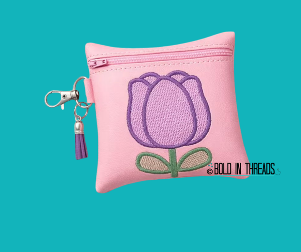 Tulip Zipped Pouch