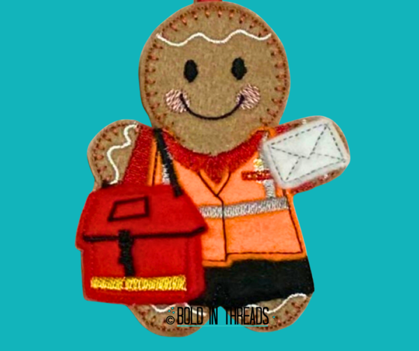 Postman Gingerbread Decoration