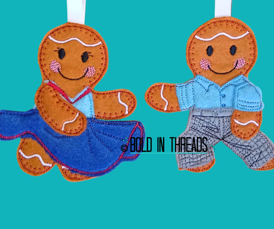 Northern Soul Dancing Gingerbread Decoration