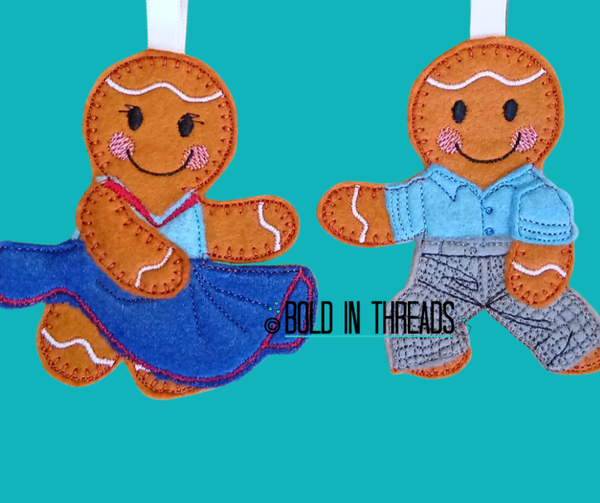 Northern Soul Dancing Gingerbread Decoration