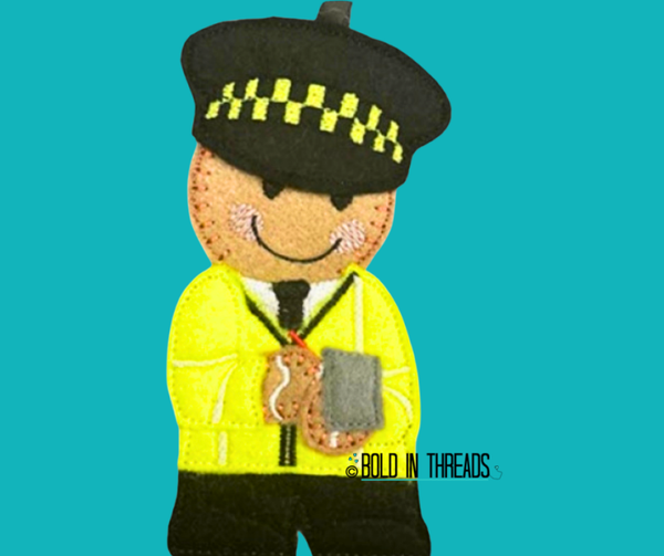 Traffic Warden Gingerbread Decoration