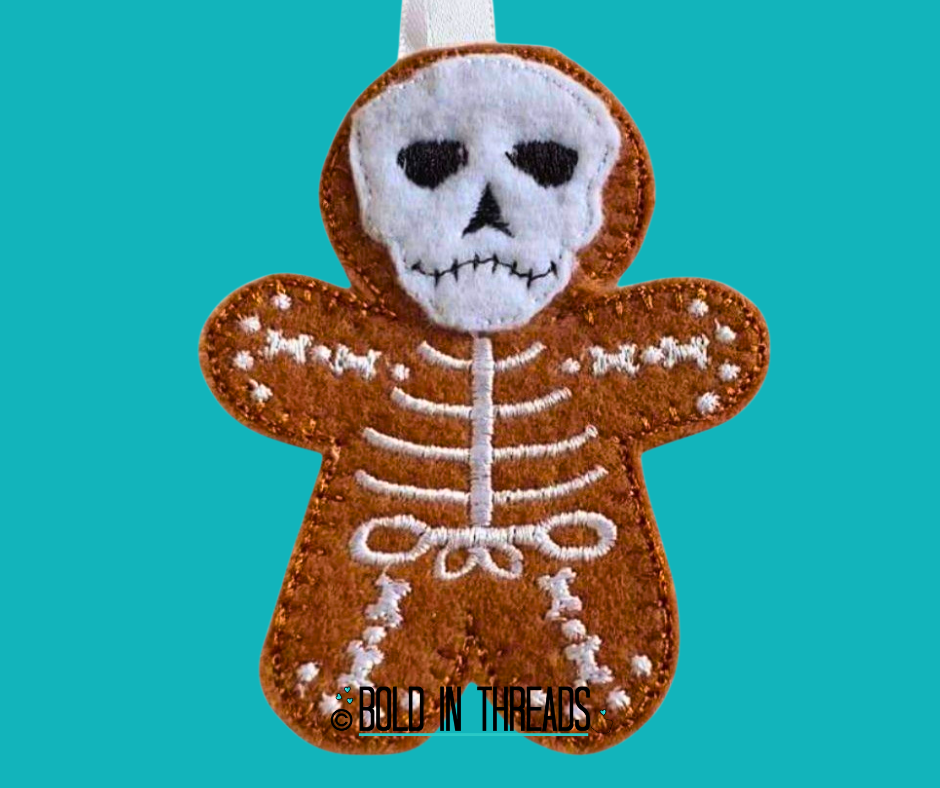 Skeleton Gingerbread Decoration.