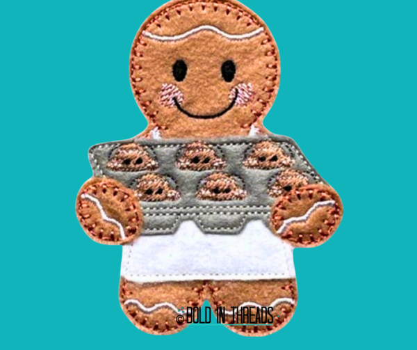 Muffin Baker Gingerbread Decoration
