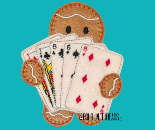 Card Player Gingerbread Decoration