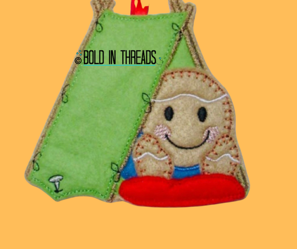 Camping Gingerbread Decoration