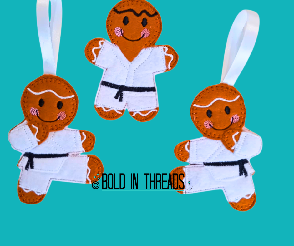 Martial Arts Gingerbread Decoration