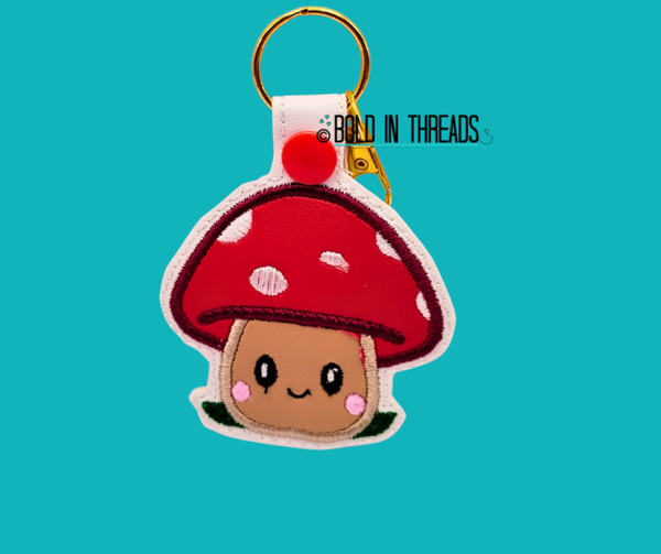 Cute Toadstool Keyring