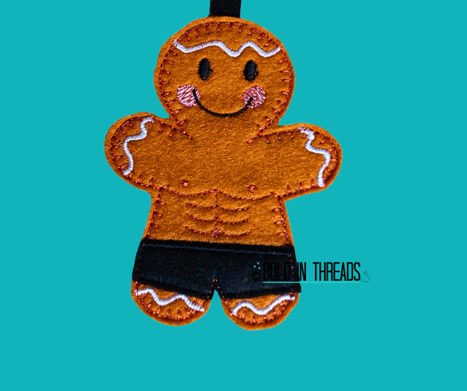 Bodybuilder Gingerbread Decoration