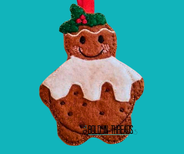 Christmas Pudding Gingerbread Decoration