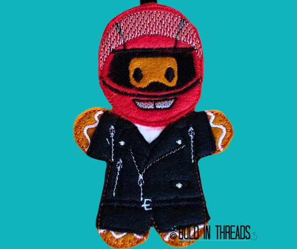 Biker Gingerbread Decoration