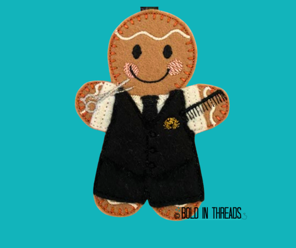 Barber Gingerbread  Decoration