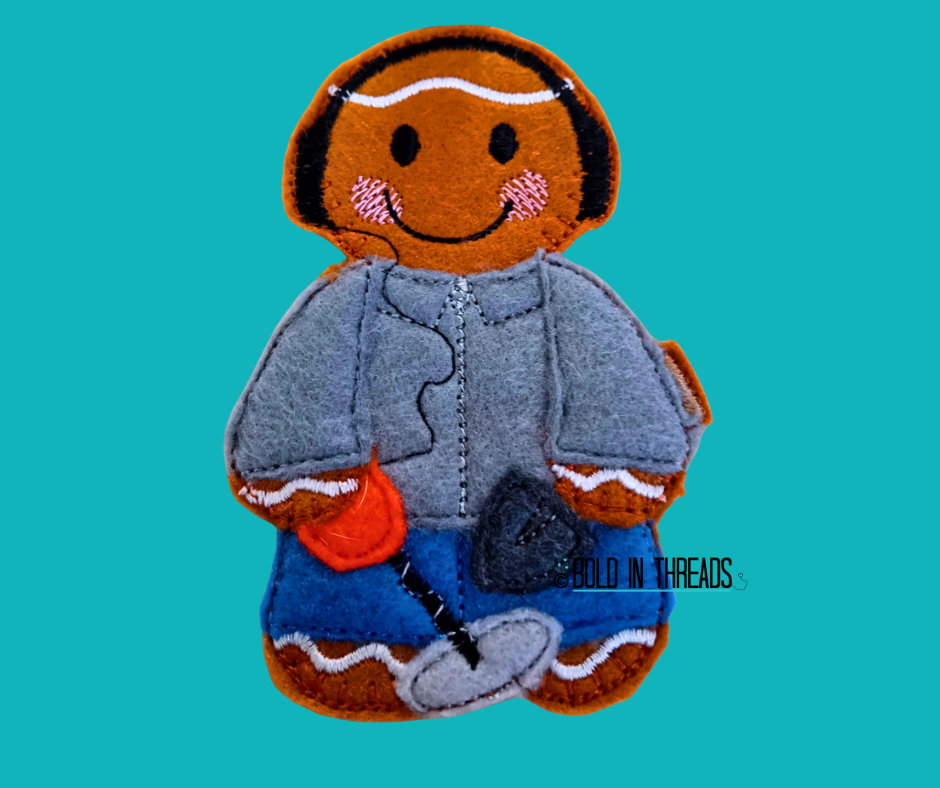 Metal Detecting Gingerbread Decoration