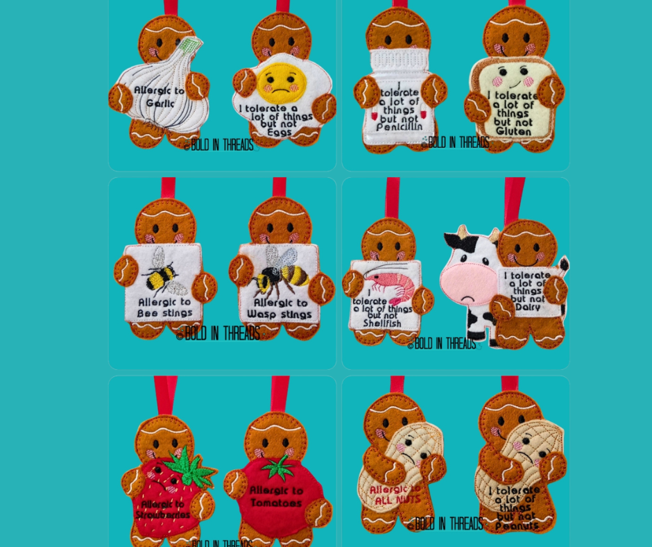 Allergy & Intolerance Gingerbread Decoration