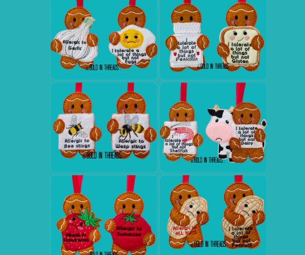 Allergy & Intolerance Gingerbread Decoration