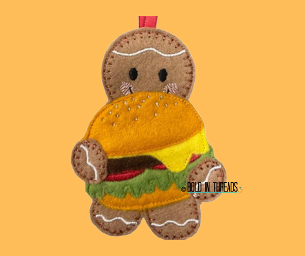 Cheeseburger Gingerbread - Funny Handmade Burger Lover Gift