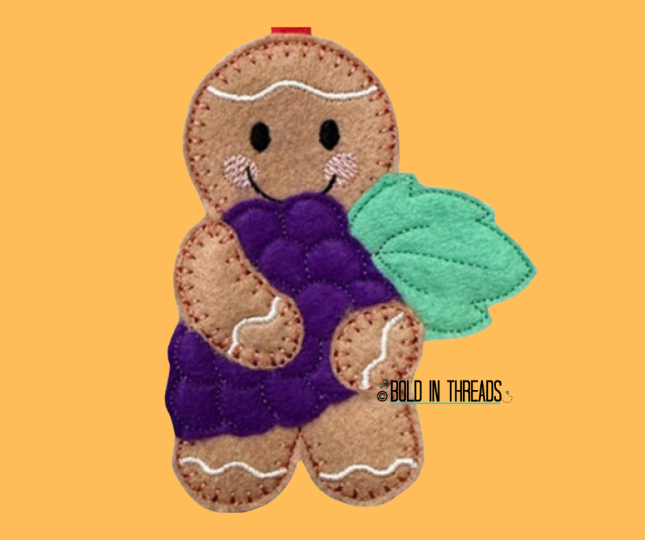 Grape Lover Gingerbread - Funny Handmade Grape Gift