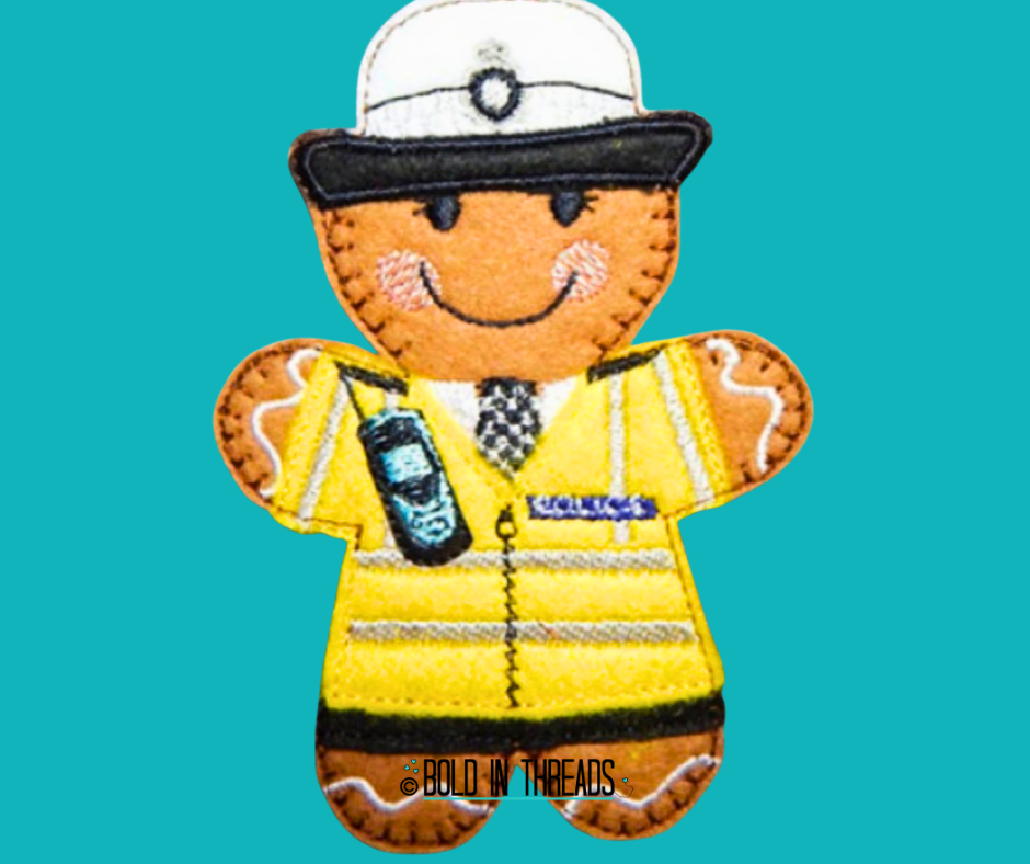 Female Traffic Police Gingerbread Decoration