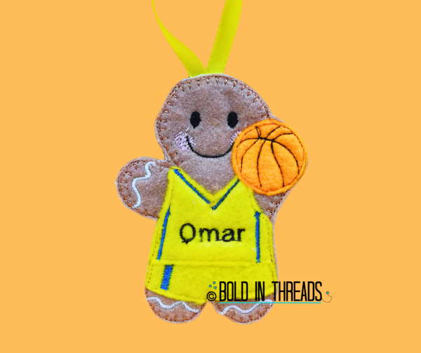 Basketball Ginger Decoration
