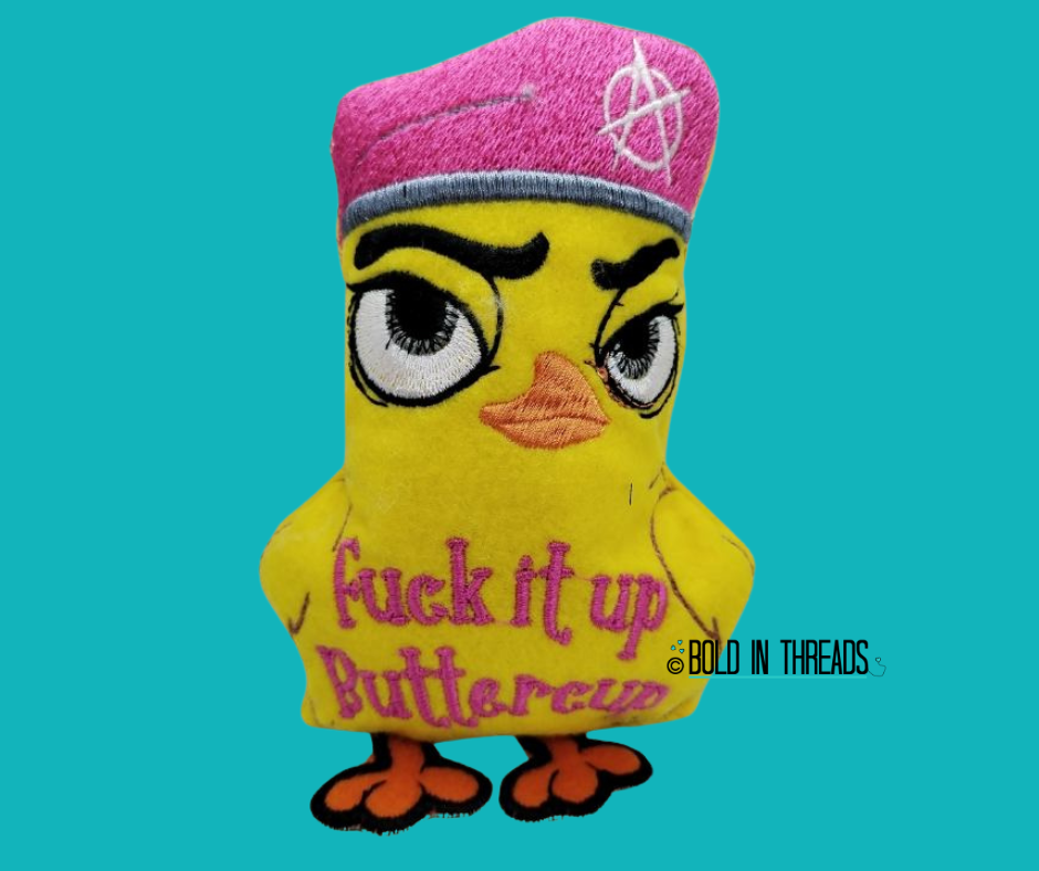 Fuck It Up Buttercup Naughty Duck Plush 14+
